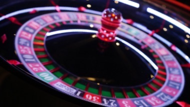roulette wheel in a casino