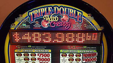 The Triple Double Wild Cherry gaming machine