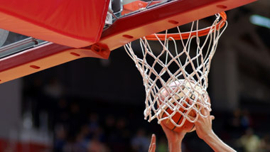 Basketball in net